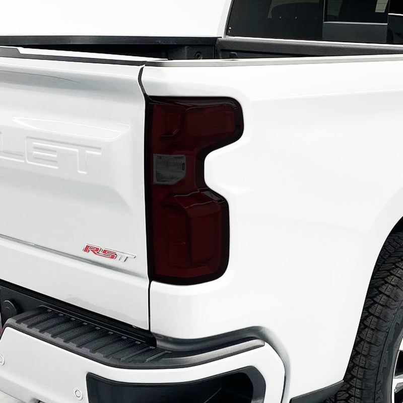 SlickMod PreCut Vinyl Smoke Tint for 2019-2022 Chevy Silverado Tail Light (1. Taillight, 20% Dark Smoke) - Image 3